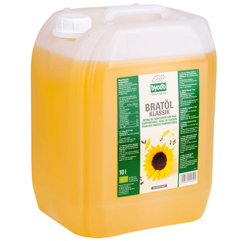 BYODO Organic Frying Oil Classic 10l from sunflower seeds 