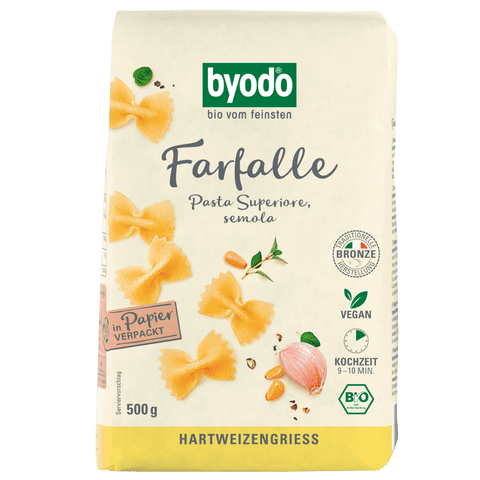 BYODO Bio Farfalle semola 500g