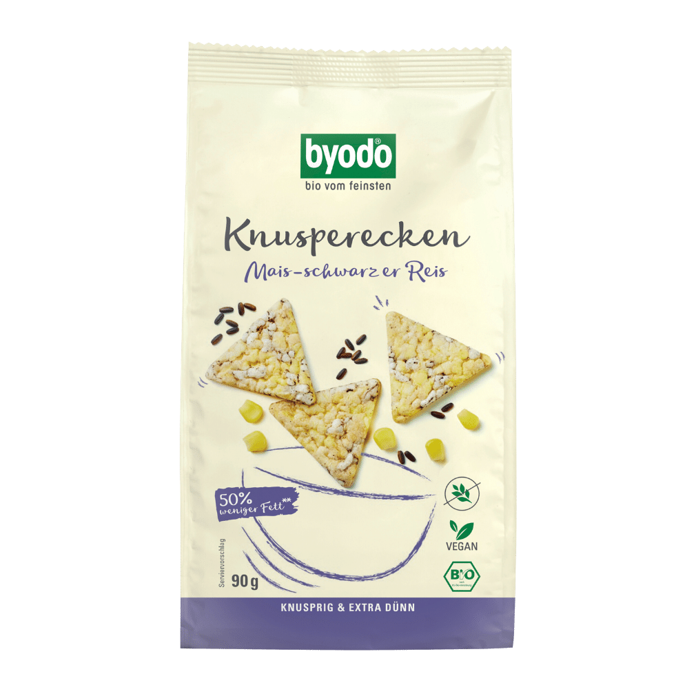 BYODO Knusperecken Mais-schwarzer Reis (90 g)
