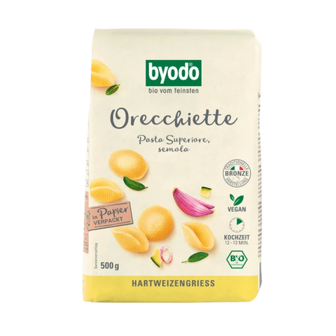 BYODO Organic Orecchiette semola 500g 