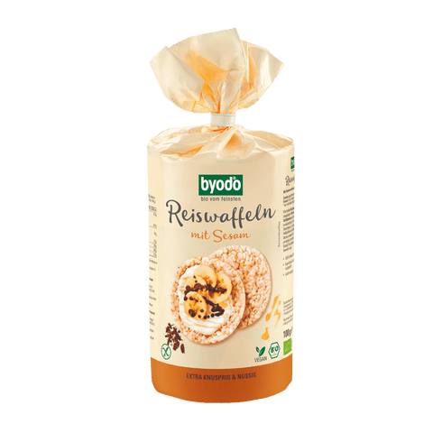 BYODO Bio Reiswaffeln mit Sesam 100g
