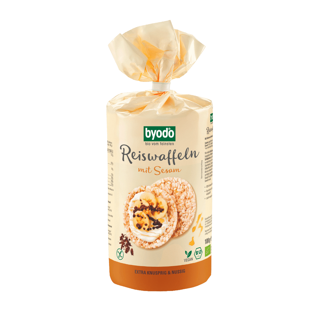 BYODO Bio Reiswaffeln mit Sesam 100g