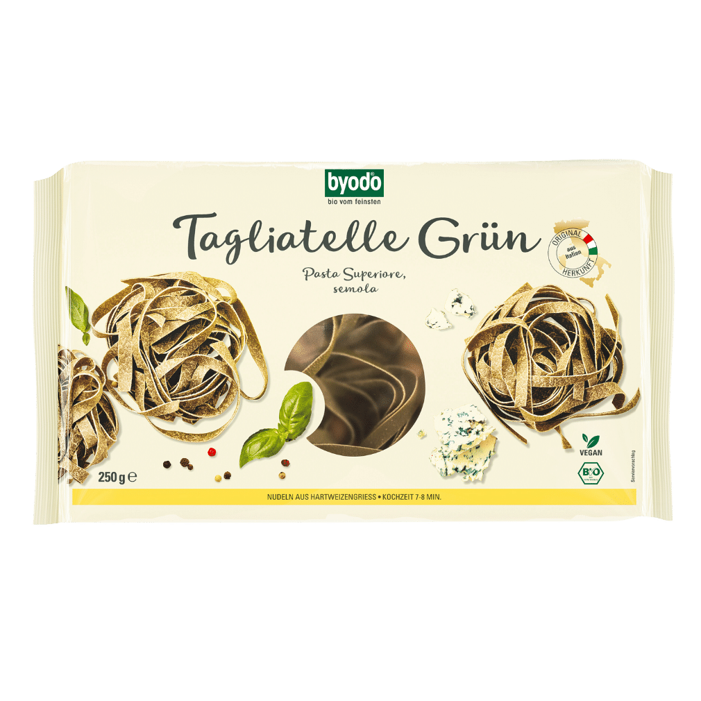BYODO Tagliatelle (Nester) semola grün 250 g
