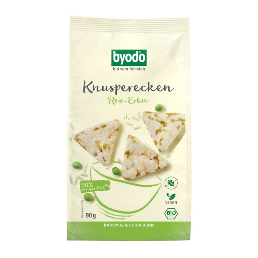 BYODO Knusper-Ecken Reis-Erbse (90 g)