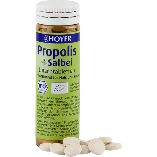 Hoyer Propolis + Salbei-Lutschtabletten Bio 30g