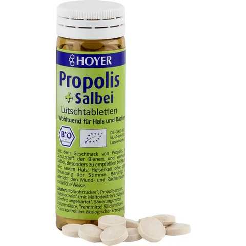 Hoyer Propolis + Salbei-Lutschtabletten Bio 30g