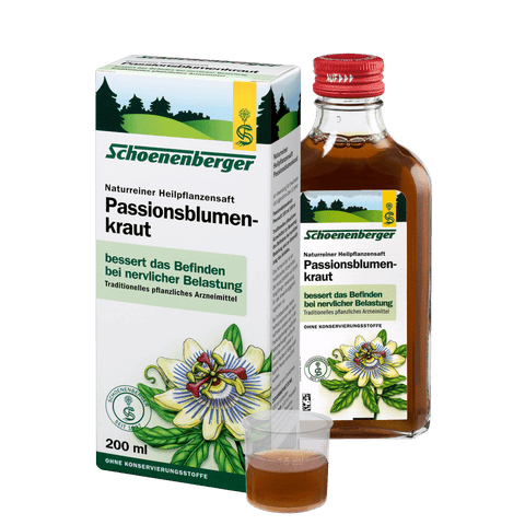 Schoenenberger Passionsblumenkraut, Naturreiner Heilpflanzensaft 200ml