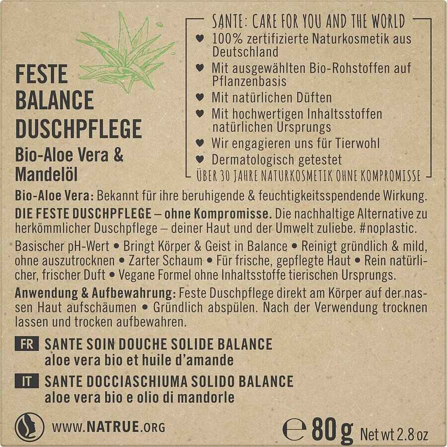 Sante Naturkosmetik Feste Duschpflege Balance Bio 80g