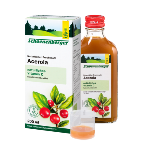 Schoenenberger Acerola, Naturally Cloudy Fruit Juice (Organic) 200ml 