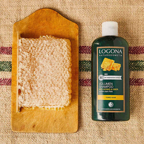 Logona Volume Shampoo Beer &amp; Organic Honey, 250ml