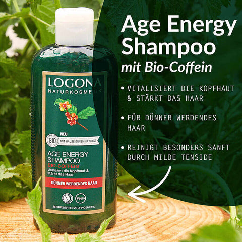 Logona Age Energy Shampoo Organic Caffeine 250ml