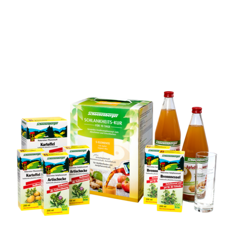 Schoenenberger Schlankheits-Kur „5-ELEMENTE" Apfel-Ingwer-Mix | 10-Tage Bio Saftkur