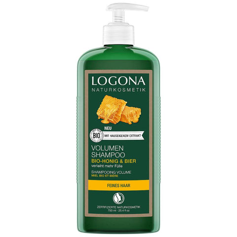 Logona Volumen-Shampoo Bier & Bio-Honig, 250ml
