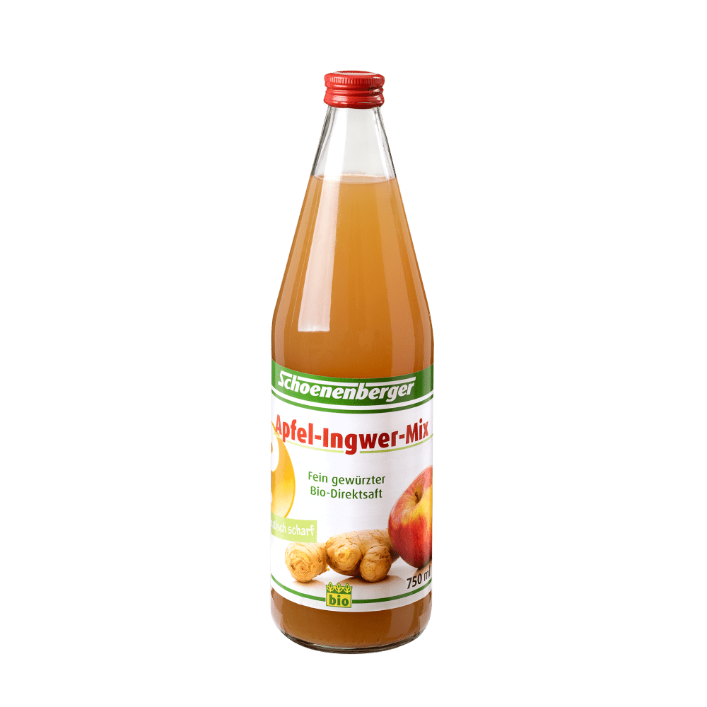 Schoenenberger Apfel-Ingwer-Mix, Direktsaft (Bio) 750ml