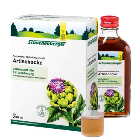 Schoenenberger Artischocke, Naturreiner Heilpflanzensaft 3 X 200ml