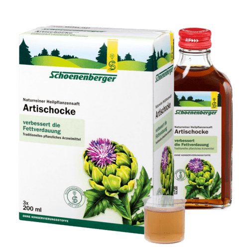 Schoenenberger Artischocke, Naturreiner Heilpflanzensaft 3 X 200ml