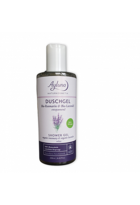 Ayluna Shower Gel Organic Rosemary &amp; Organic Lavender Relaxing Organic 250ml 