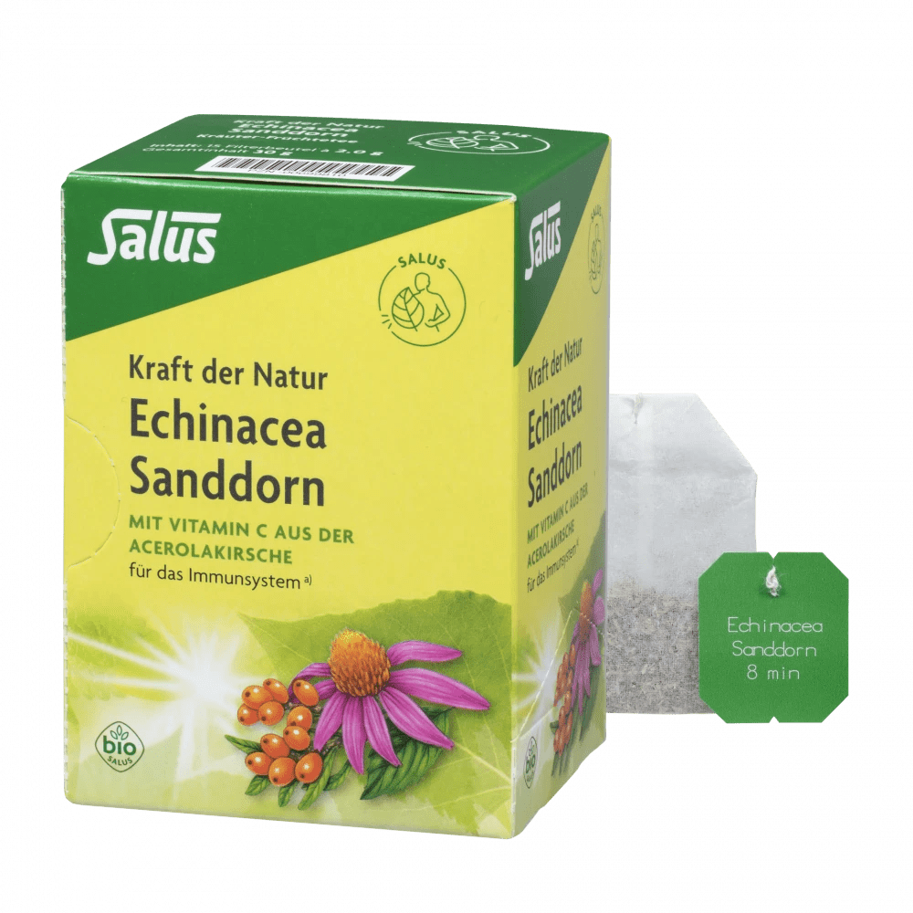 Salus Kraft der Natur Echinacea Sanddorn Kräuter-Früchtetee Bio 15 Filterbeutel