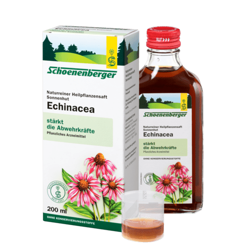 Schoenenberger Echinacea, Naturreiner Heilpflanzensaft Sonnenhut 200ml