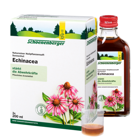 Schoenenberger Echinacea, natural medicinal plant juice 3X200ml