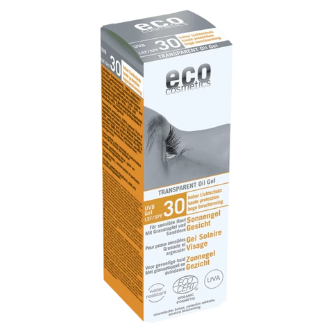 Eco cosmetics ECO sun oil gel SPF 30 waterproof high sun protection organic 30ml