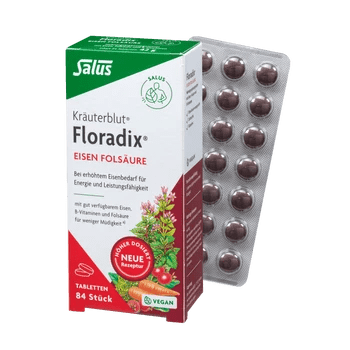 Salus Floradix Eisen Folsäure Tabletten 84 Stk