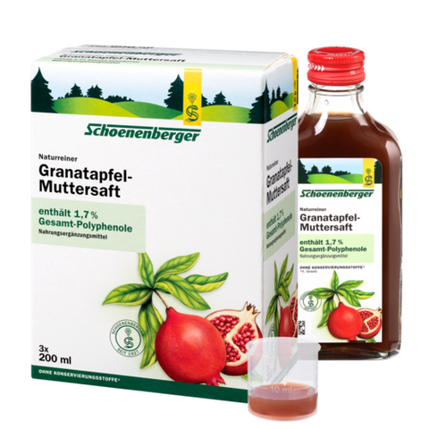Schoenenberger Granatapfel-Muttersaft, Naturrein (Bio) 3X200ml