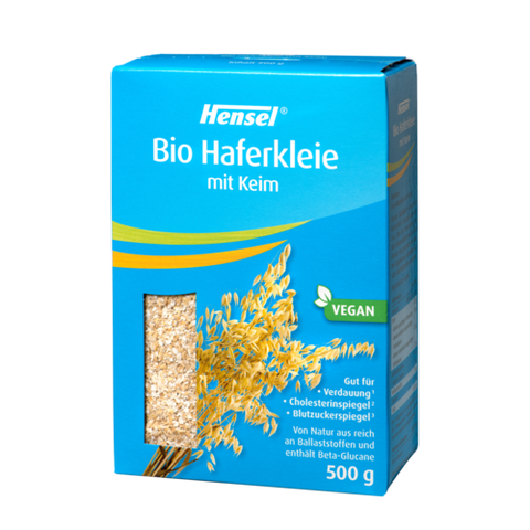 Bio Haferkleie mit Keim pur 500g MHD 24.06.2026