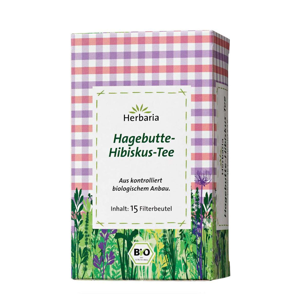 Herbaria Hagebutte-Hibiskus-Tee 15 Filterbeutel Bio