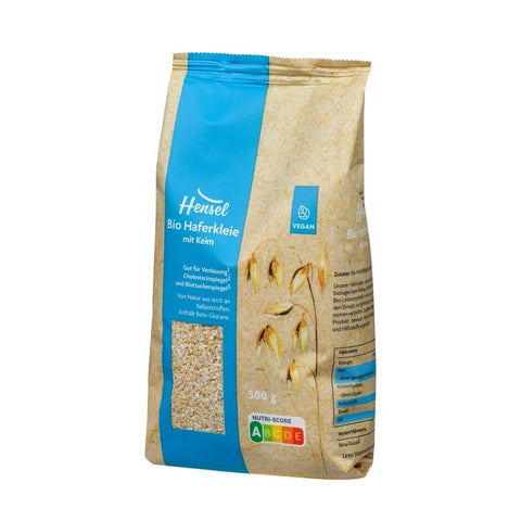 Hensel Organic Oat Bran with Germ, 500g