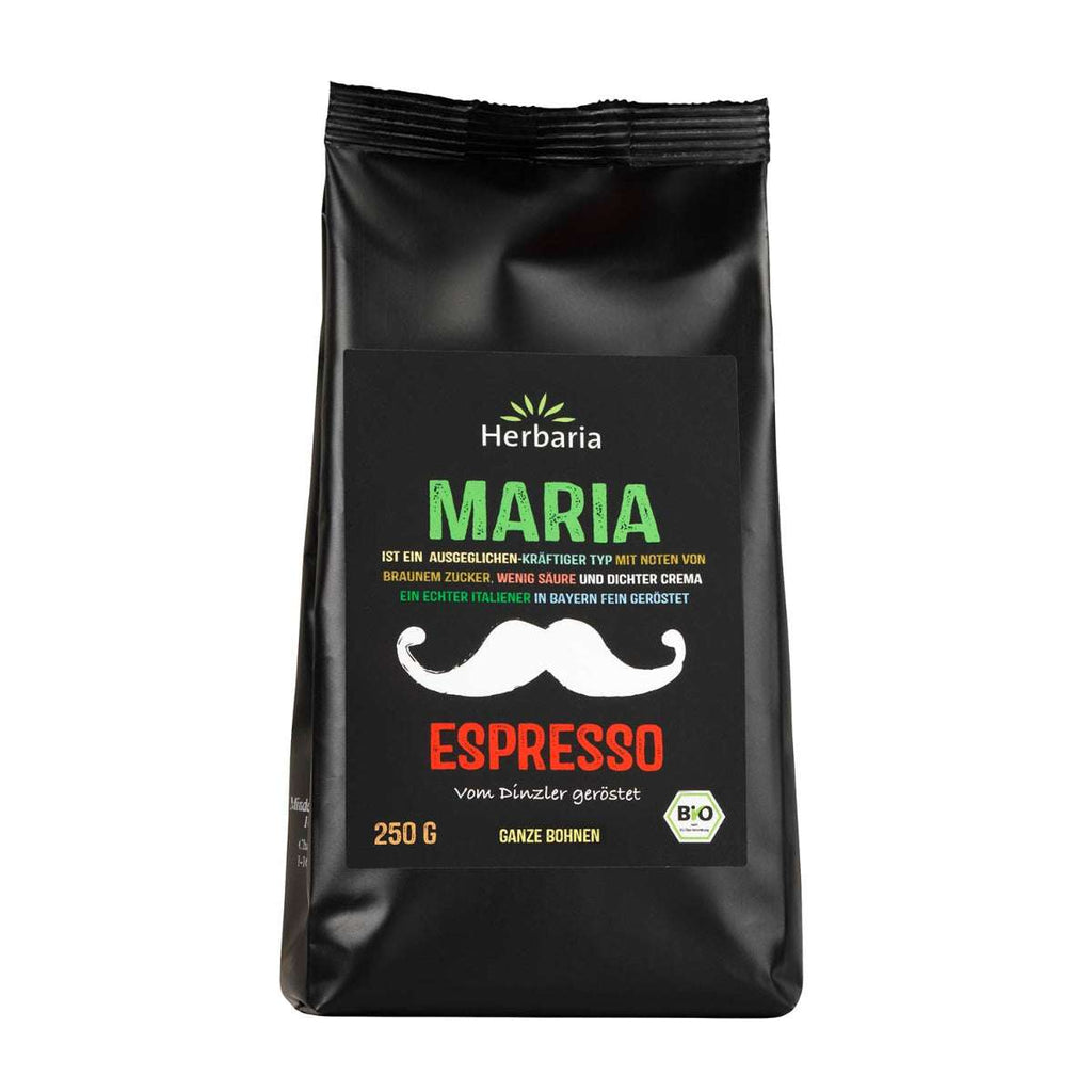 Herbaria Maria Espresso Bio, ganze Bohnen 250g