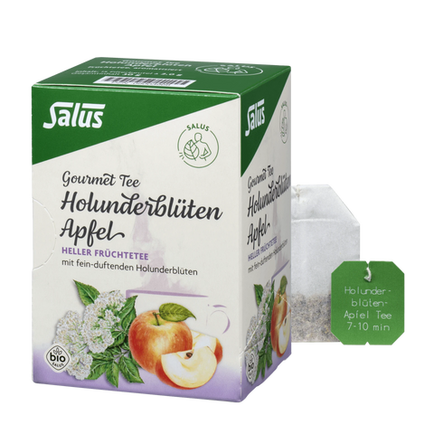 Salus Gourmet Holunderblüten Apfel Tee Bio 15 Filterbeutel
