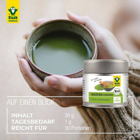 Raab Vitalfood Organic Premium Matcha Green Tea Powder 30g