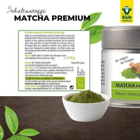 Raab Vitalfood Organic Premium Matcha Green Tea Powder 30g