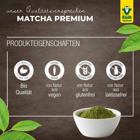 Raab Vitalfood Organic Premium Matcha Green Tea Powder 30g