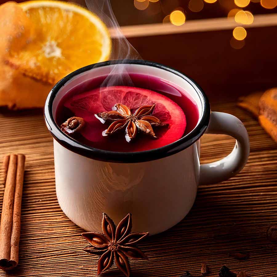 heißer hirsch glühwein