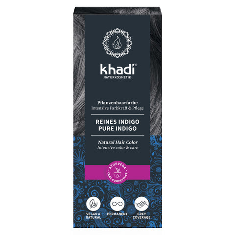 khadi Pflanzenhaarfarbe Reines Indigo Bio 100g