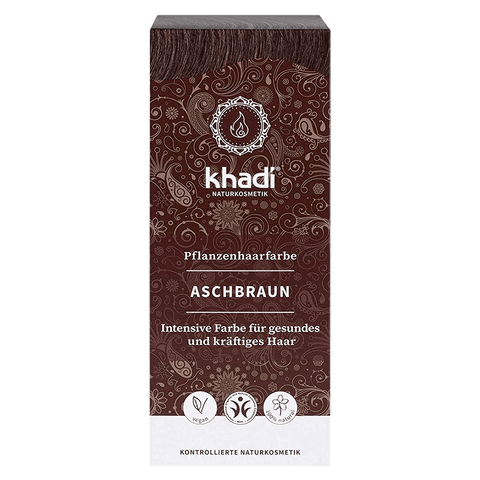 khadi Pflanzenhaarfarbe Aschbraun Bio 100g
