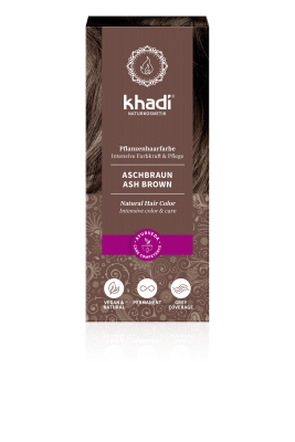 khadi Pflanzenhaarfarbe Aschbraun Bio 100g