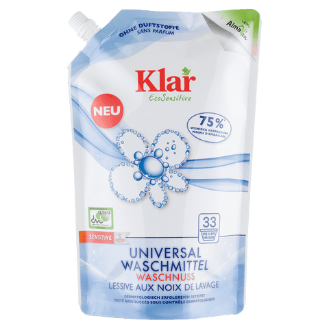 AlmaWin - KLAR Universal Waschmittel Waschnuss - 1,5l