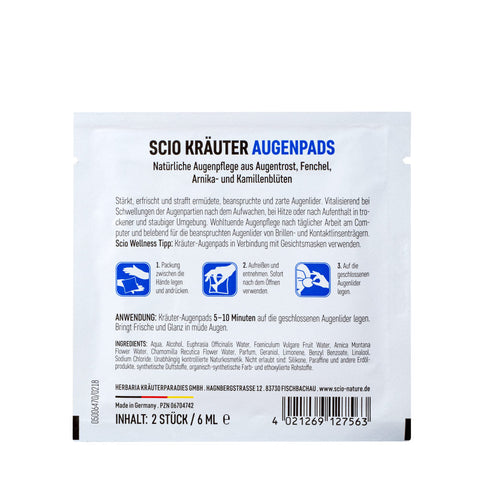 Scio Kräuter-Augenpads Bio (15 Stück)
