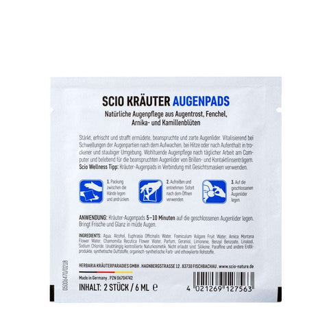 Scio Herbal Eye Pads Organic (15 pieces)