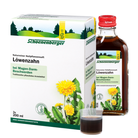 Schoenenberger Löwenzahn, Naturreiner Heilpflanzensaft 3X200ml.
