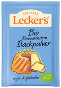 Lecker's pure tartar baking powder 4x21g organic