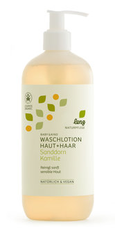 Lenz baby &amp; child wash lotion skin &amp; hair 500ml