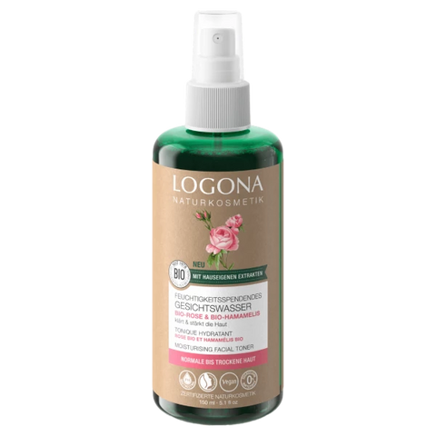 Logona Moisturizing Facial Toner Organic Rose &amp; Organic Witch Hazel 150ml