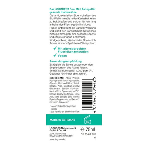 Logona Junior Zahngel Cool Mint Bio 75ml
