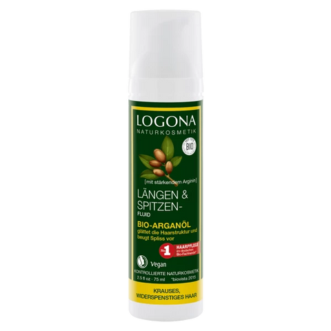 Logona Length and Tip Fluid Organic Argan Oil, 75ml