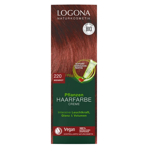 Logona Pflanzen - Haarfarbe Creme 220 Weinrot Bio 150ml