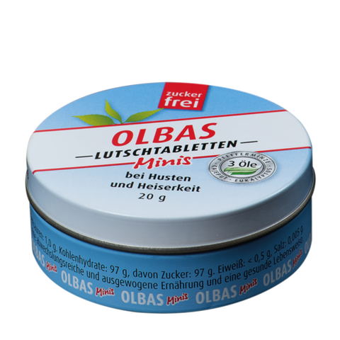 Olbas Classic Minis lozenges 20g can sugar-free